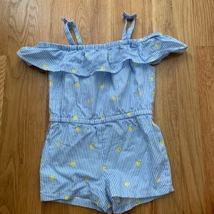 Janie and Jack lemon romper